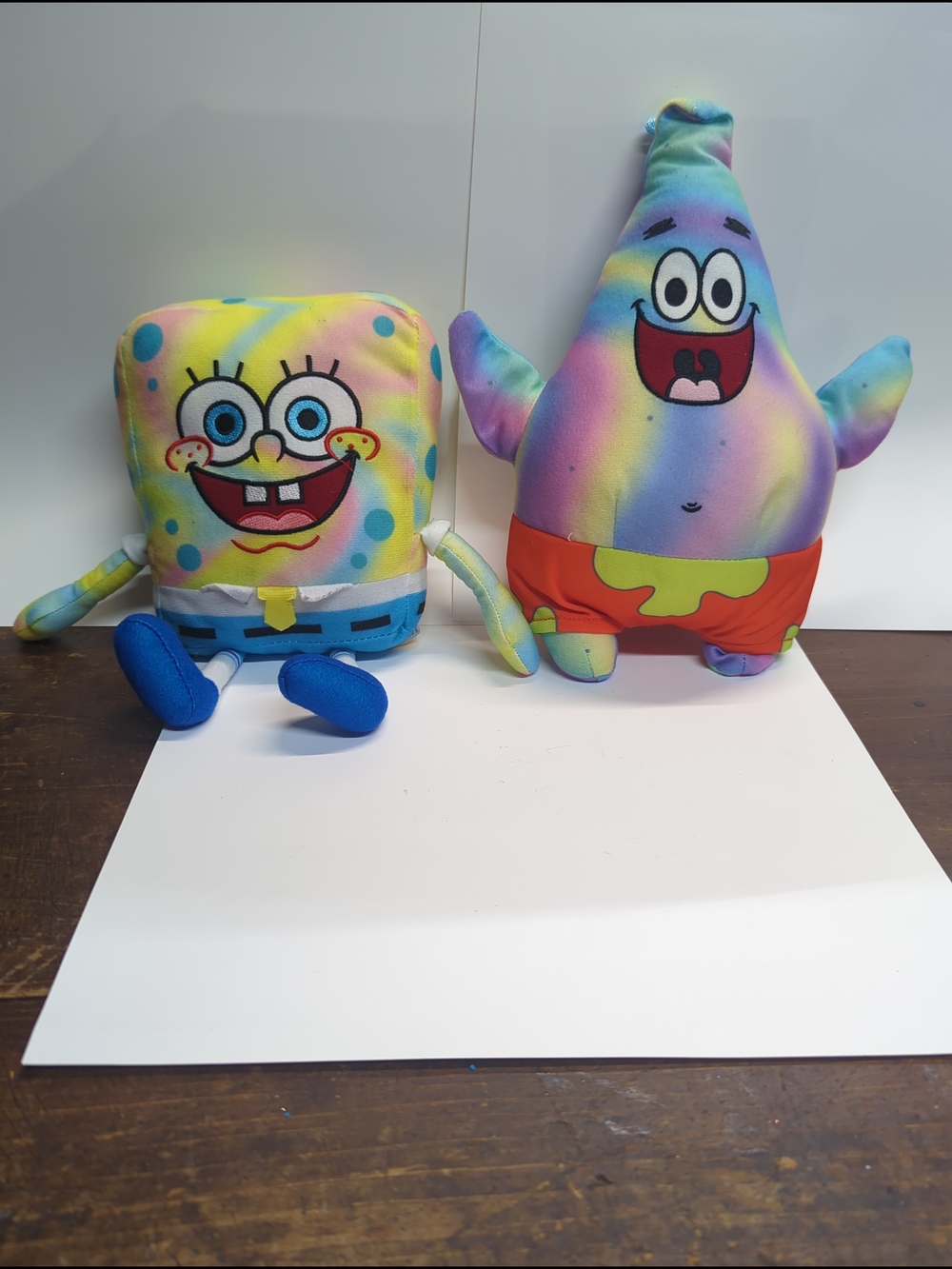SpongeBob & Patrick Tie-Dye Plush Duo - Multicolor